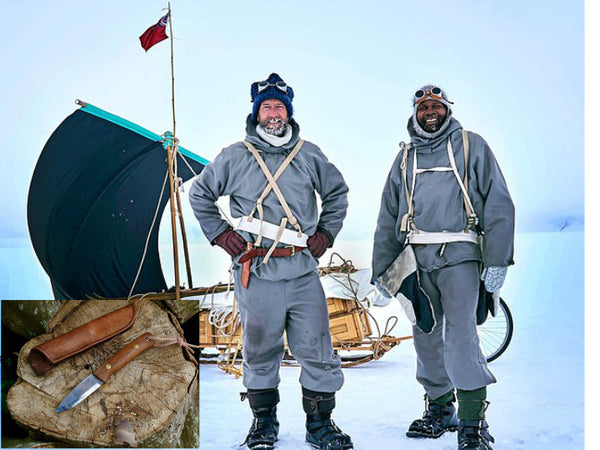 Ben Fogle with a Woodsman in The Antarctic
