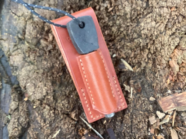 Leather belt Loop/Carrier for Ferro Rod/ Strikefire