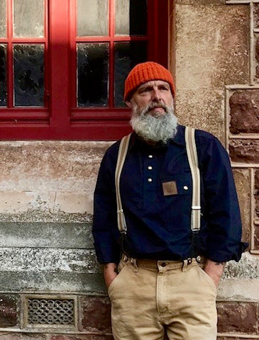 Bison Bushcraft Cotton Twill Shirt Dark Navy