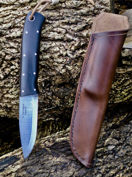 R Harrington Woodsman Knife Damasteel