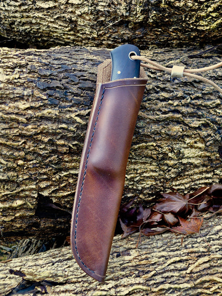 R Harrington Woodsman Knife Damasteel