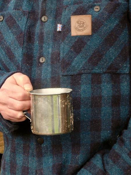 Bison Bushcraft Jackpine Shirt Teal and Navy