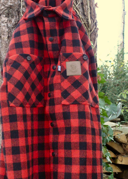 Bison Bushcraft Jackpine Shirt Red and Black