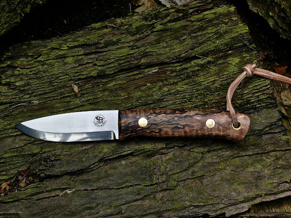 Woodsman Knife, Spalted Maple Burl.