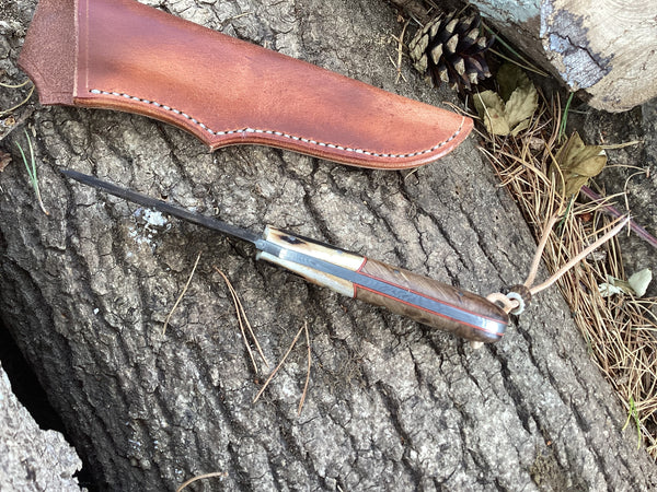 Rose Damasteel Woodcraft Knife