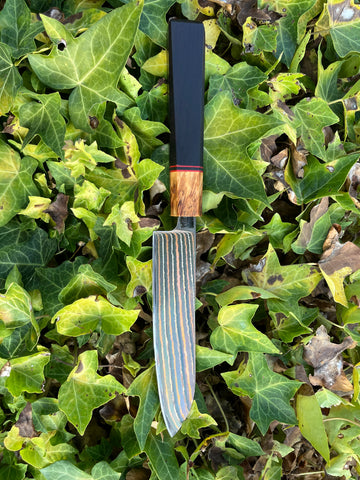 Gyuto Kitchen knife rainbow damascus