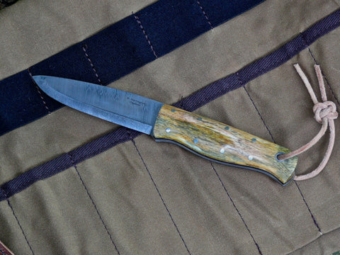 Woodie Knife Heimstringla Damasteel