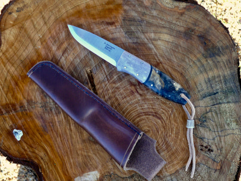 Bison Bushcraft Knife California Buckeye Burl