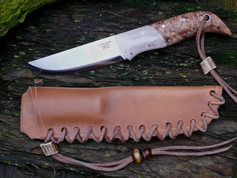 Birch and Reindeer Antler Nordic Knife RWL34